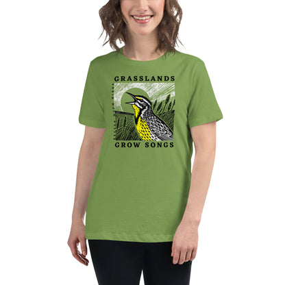 Grasslands Grow Songs Women's Relaxed T-Shirt