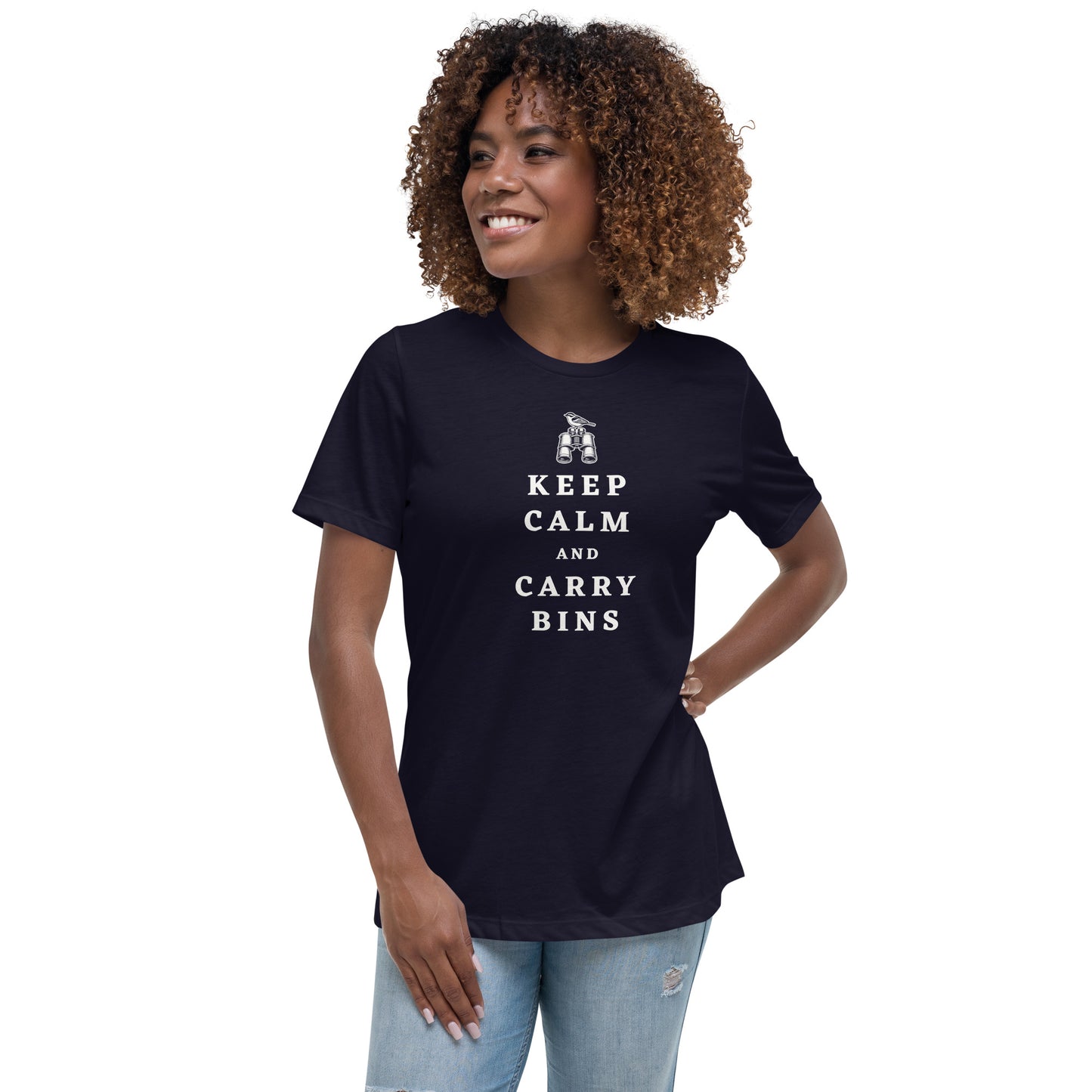 Keep Calm and Carry Bins Women's Relaxed T-Shirt