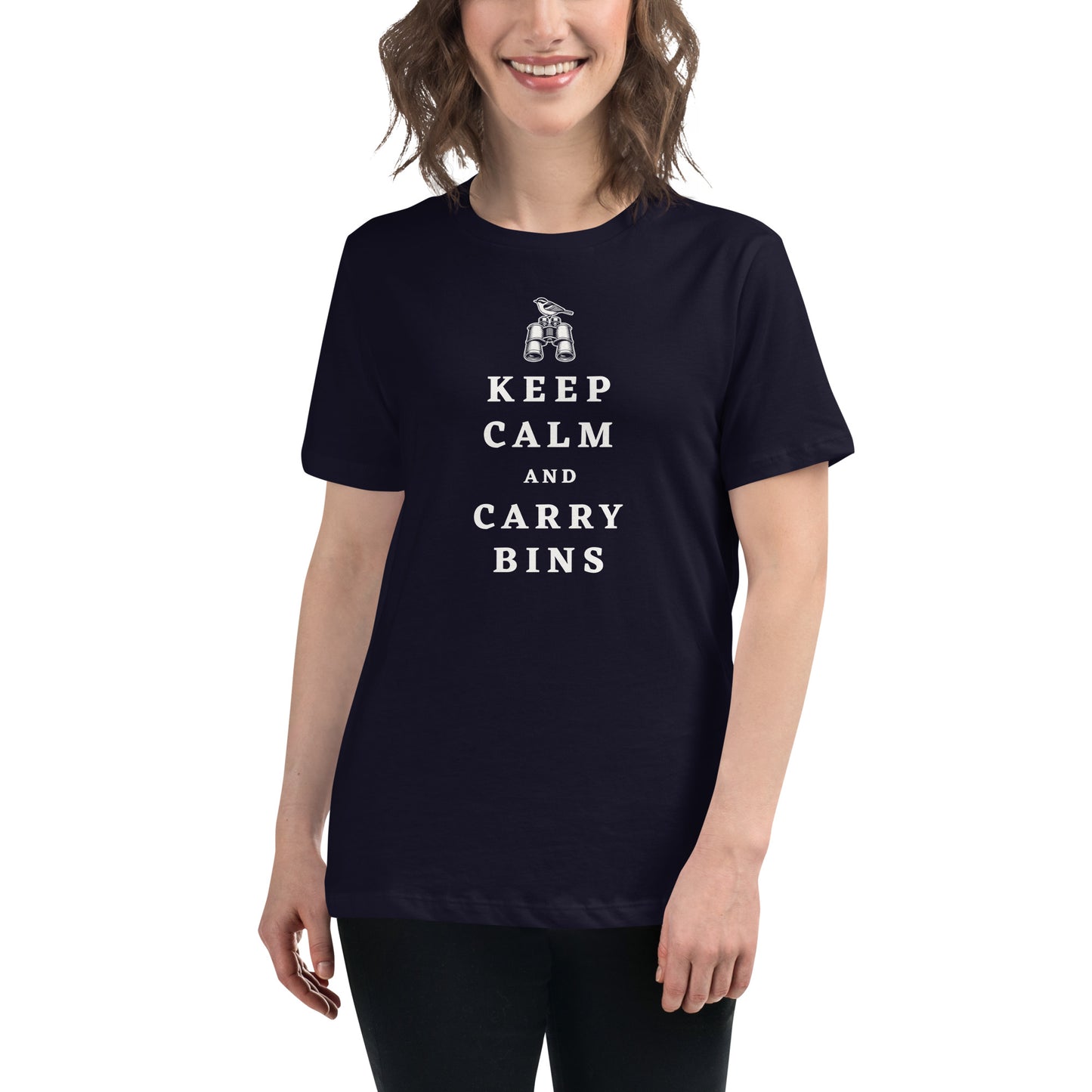 Keep Calm and Carry Bins Women's Relaxed T-Shirt