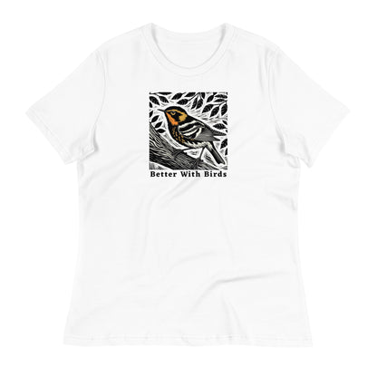 Blackburnian Warbler Women's Relaxed T-Shirt