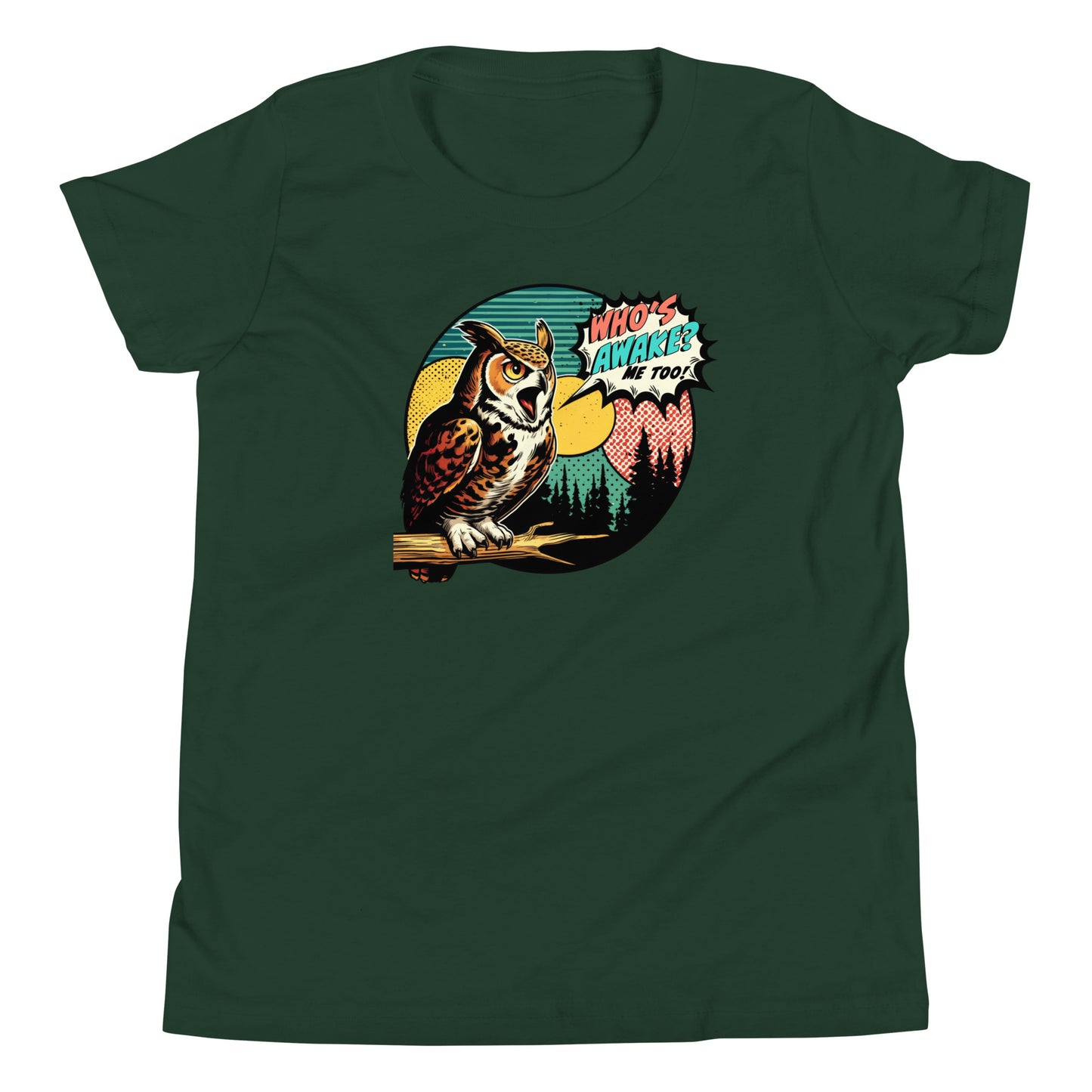 Great Horned Owl Youth Short Sleeve T-Shirt