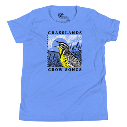 Grasslands Grow Songs Youth Short Sleeve T-Shirt