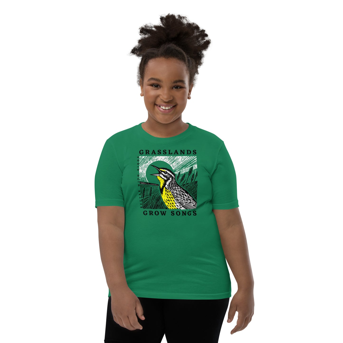 Grasslands Grow Songs Youth Short Sleeve T-Shirt