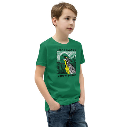 Grasslands Grow Songs Youth Short Sleeve T-Shirt