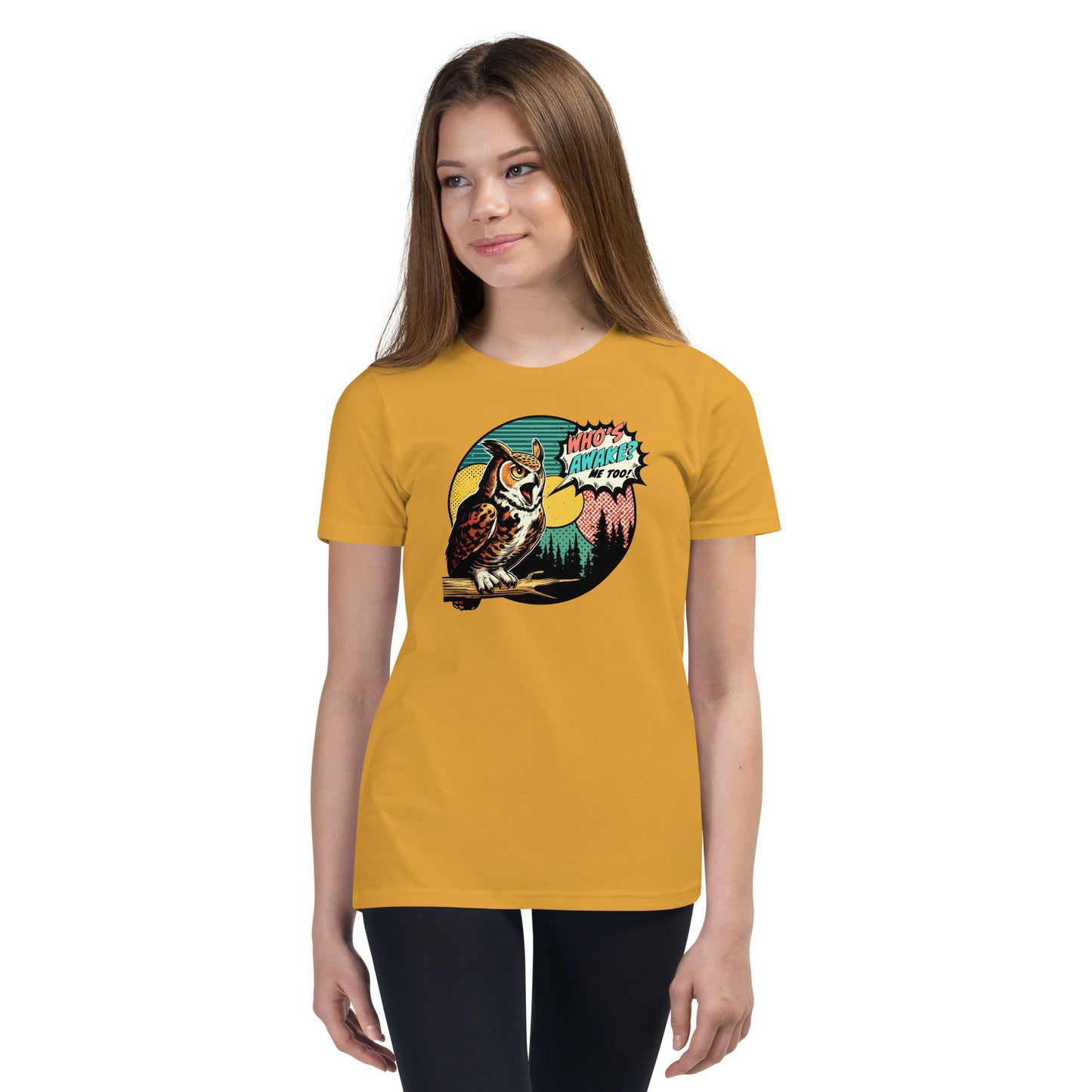 Great Horned Owl Youth Short Sleeve T-Shirt