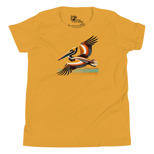 Brown Pelican Youth Short Sleeve T-Shirt