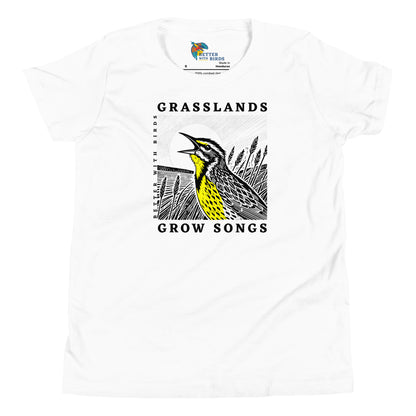 Grasslands Grow Songs Youth Short Sleeve T-Shirt